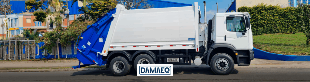 caminhões de coleta de lixo