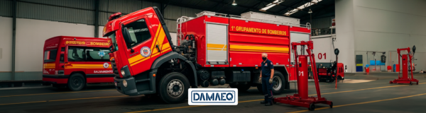 manutenção de caminhões de bombeiros